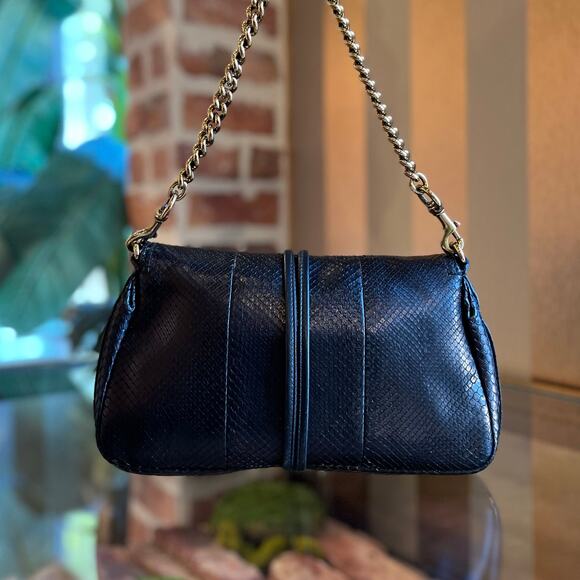 GUCCI Croisette Python Skin Evening Bag - Picture 2 of 10